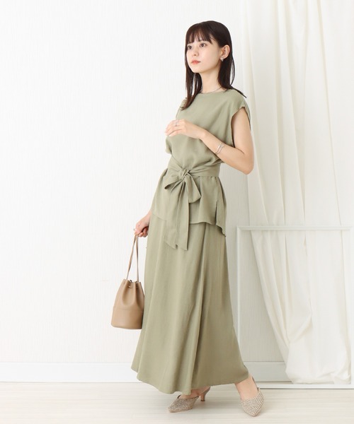 libelle more(リベル モア)の「綿レーヨン麻スカートセットアップ(スカート・レディース・ブラウン/ベージュ/カーキ/チャコールグレー・L/M)」の17枚目の写真