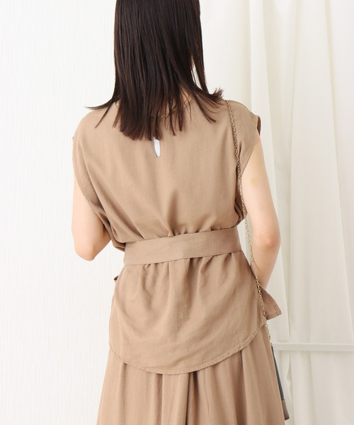libelle more(リベル モア)の「綿レーヨン麻スカートセットアップ(スカート・レディース・ブラウン/ベージュ/カーキ/チャコールグレー・L/M)」の22枚目の写真