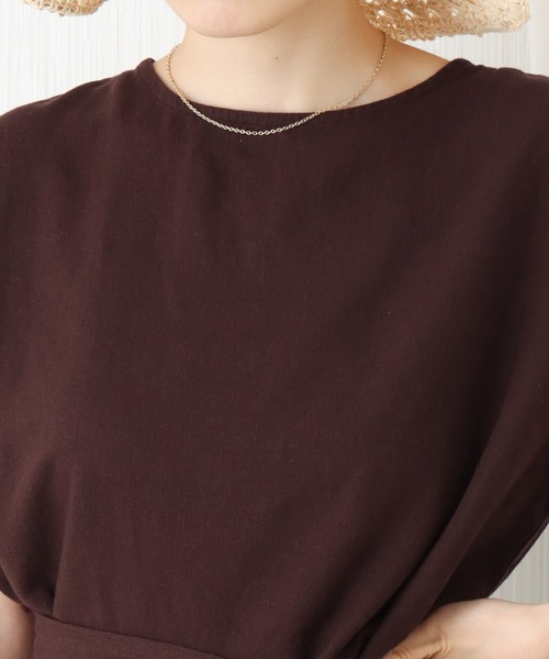 libelle more(リベル モア)の「綿レーヨン麻スカートセットアップ(スカート・レディース・ブラウン/ベージュ/カーキ/チャコールグレー・L/M)」の19枚目の写真