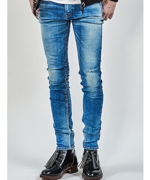 ROYAL FLASH(ロイヤルフラッシュ)の「ys Yuji SUGENO/イース ユウジ スゲノ/Hybrid Stretch USED Skinny Denim Pants(デニムパンツ・メンズ・グレー/ダークグレー/インディゴブルー・SMALL/LARGE/MEDIUM)」の3枚目の写真