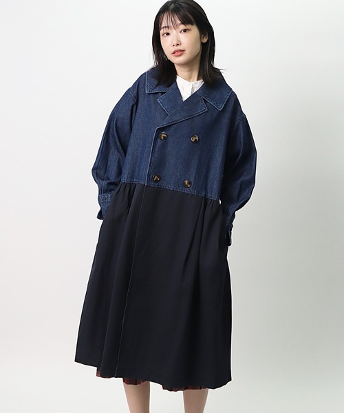 【 fu-dueka:: / エーカ 】ツイルXDENIMダブルコート　// 1711248 FUI