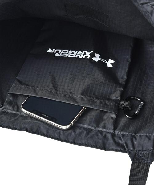 UNDER ARMOUR（アンダーアーマー）の「UAトート エコバッグ（ライフスタイル/メンズ/レディース）（ショルダーバッグ・レディース・ブラック/チャコールグレー・ONESIZE）」の7枚目の写真