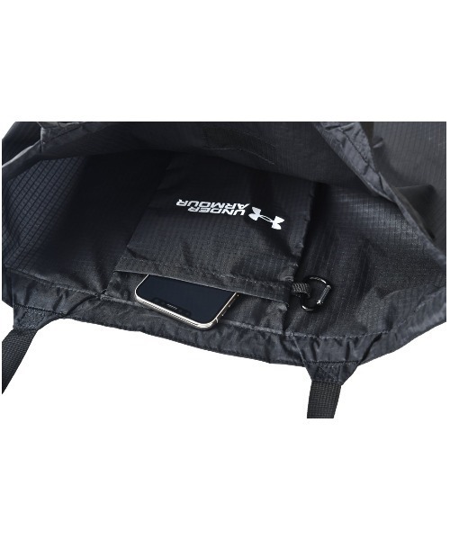 UNDER ARMOUR（アンダーアーマー）の「UAトート エコバッグ（ライフスタイル/メンズ/レディース）（ショルダーバッグ・レディース・ブラック/チャコールグレー・ONESIZE）」の4枚目の写真