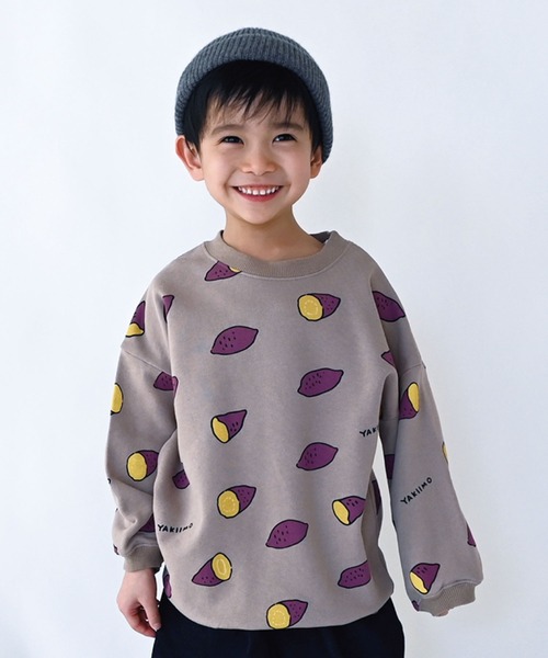 nicohrat（ニコフラート）の「ニコフラート やきいもビッグトレーナー（スウェット・キッズ・ベージュ/サンドベージュ/ブラウン系その他5・140cm/130cm/100cm/120cm/110cm/90cm）」の3枚目の写真