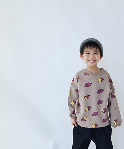 nicohrat（ニコフラート）の「ニコフラート やきいもビッグトレーナー（スウェット・キッズ・ベージュ/サンドベージュ/ブラウン系その他5・140cm/130cm/100cm/120cm/110cm/90cm）」の17枚目の写真