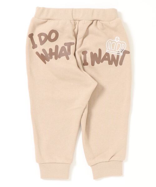 BABYDOLL(ベビードール)の「ロゴグラフィティーロングパンツ 5408K (トップス別売)(スウェットパンツ・キッズ・ブラック/ベージュ・80cm/90cm/110cm/100cm/120cm/130cm/140cm)」の4枚目の写真