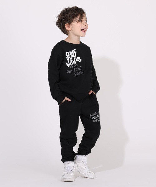 BABYDOLL(ベビードール)の「ロゴグラフィティーロングパンツ 5408K (トップス別売)(スウェットパンツ・キッズ・ブラック/ベージュ・80cm/90cm/110cm/100cm/120cm/130cm/140cm)」の8枚目の写真