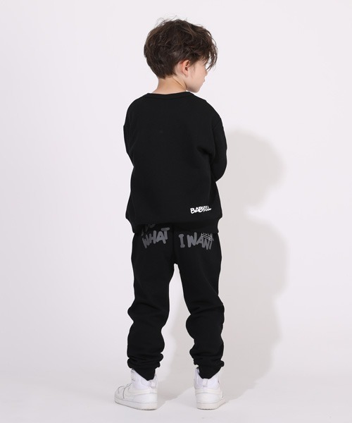 BABYDOLL(ベビードール)の「ロゴグラフィティーロングパンツ 5408K (トップス別売)(スウェットパンツ・キッズ・ブラック/ベージュ・80cm/90cm/110cm/100cm/120cm/130cm/140cm)」の7枚目の写真