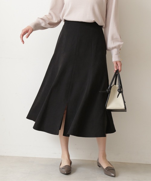 NATURAL BEAUTY BASIC（ナチュラルビューティーベーシック）の「フロントスリットスカート/0171220900（スカート・レディース・ベージュ/ピンク/ブラック・MEDIUM/X-SMALL/SMALL）」の7枚目の写真