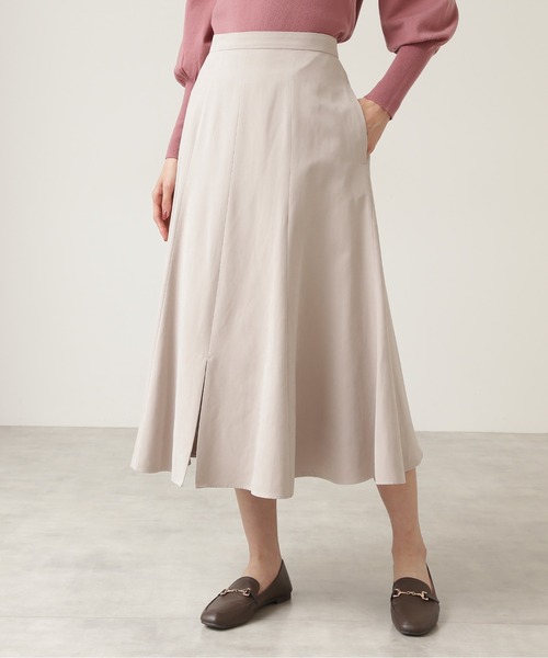 NATURAL BEAUTY BASIC（ナチュラルビューティーベーシック）の「フロントスリットスカート/0171220900（スカート・レディース・ベージュ/ピンク/ブラック・MEDIUM/X-SMALL/SMALL）」の13枚目の写真