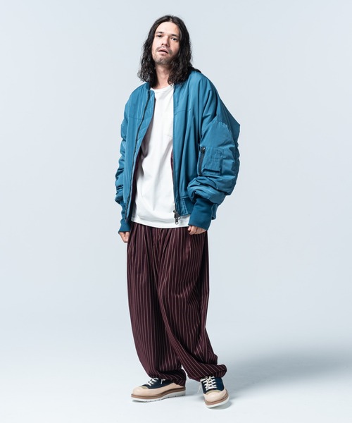 glamb（グラム）の「Creed MA-1 / クリードエムエーワン（MA-1・メンズ・ブラック/ブルー/カーキ・L/M/S）」の4枚目の写真