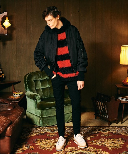 glamb（グラム）の「Creed MA-1 / クリードエムエーワン（MA-1・メンズ・ブラック/ブルー/カーキ・L/M/S）」の18枚目の写真