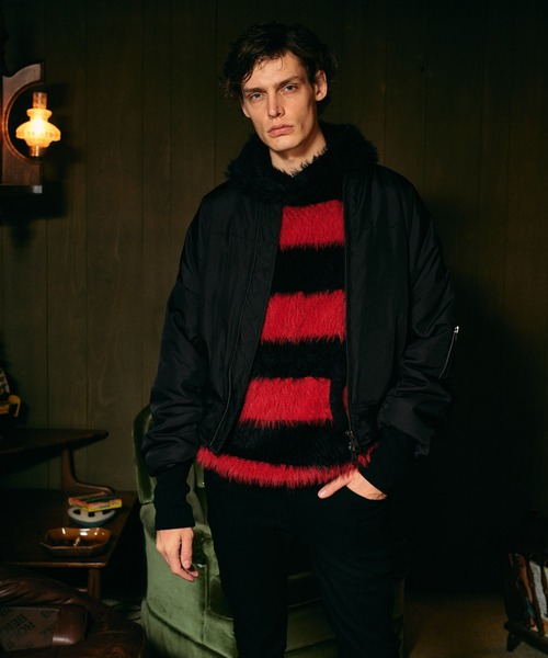 glamb（グラム）の「Creed MA-1 / クリードエムエーワン（MA-1・メンズ・ブラック/ブルー/カーキ・L/M/S）」の20枚目の写真