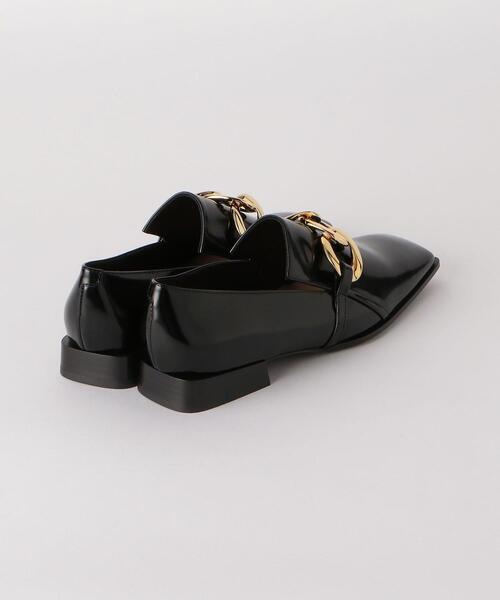 FABIO RUSCONI（ファビオルスコーニ）の「＜FABIO RUSCONI（ファビオ　ルスコーニ）＞ スクエア チェーン ローファー ＜ Select by EMMEL REFINES ＞（ローファー・レディース・ブラック・38/36/37）」の5枚目の写真