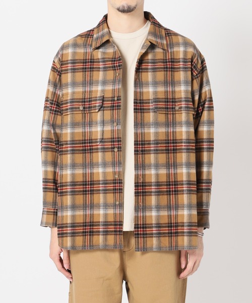 PENDLETON（ペンドルトン）の「【PENDLETON/ペンドルトン】SHAGGY CPO オーバーサイズシャツ（シャツ/ブラウス・メンズ・ブラウン/ネイビー/ベージュ・MEDIUM/LARGE）」の21枚目の写真