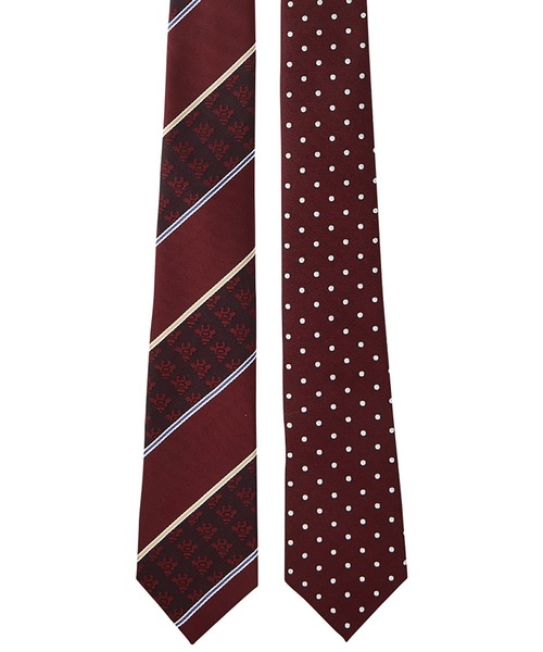 giraffe（ジラフ）の「【 ネクタイ専門店 giraffe 】 リバーシブルジラフレジメンドットタイ シルクネクタイ 日本製（ネクタイ・メンズ・ネイビー/グリーン/チャコールグレー/ワイン・FREE）」の17枚目の写真