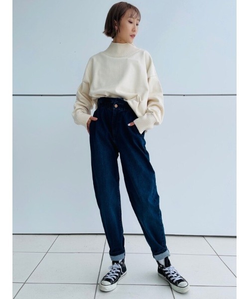 GAP(ギャップ)の「ペーパーバッグ デニム(デニムパンツ・レディース・ブルー系その他・S/L/M/XS/XXS)」の7枚目の写真