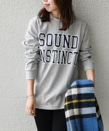 SHIPS any | SHIPS any :アメリカ製 カレッジ プリント ヘビーウェイト 長袖 Tシャツ ロンT 21FW(Tシャツ/カットソー)