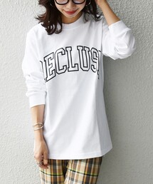 SHIPS any | SHIPS any :アメリカ製 カレッジ プリント ヘビーウェイト 長袖 Tシャツ ロンT◇(Tシャツ/カットソー)