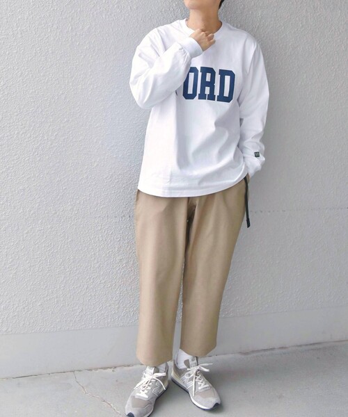 SHIPS any（シップス エニィ）の「SHIPS any :アメリカ製 カレッジ プリント ヘビーウェイト 長袖 Tシャツ ロンT◇（Tシャツ/カットソー・メンズ・ホワイト系その他4/ホワイト系その他3/ネイビー/グレー/ホワイト系その他2/ホワイト系その他・SMALL/MEDIUM/LARGE/X-LARGE）」の8枚目の写真