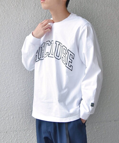 SHIPS any（シップス エニィ）の「SHIPS any :アメリカ製 カレッジ プリント ヘビーウェイト 長袖 Tシャツ ロンT◇（Tシャツ/カットソー・メンズ・ホワイト系その他4/ホワイト系その他3/ネイビー/グレー/ホワイト系その他2/ホワイト系その他・SMALL/MEDIUM/LARGE/X-LARGE）」の11枚目の写真