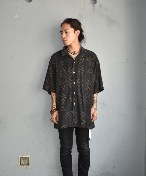 VINTAGE(ヴィンテージ)の「【ヴィンテージ古着】Caribbean 総柄 アロハシャツ(シャツ/ブラウス・メンズ・ブラック・X-LARGE)」の2枚目の写真