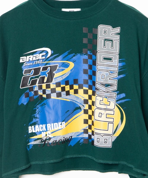 WEGO(ウィゴー)の「WEGO/スリーブプリントショートロンT(Tシャツ/カットソー・レディース・グリーン/ブラック・FREE)」の20枚目の写真