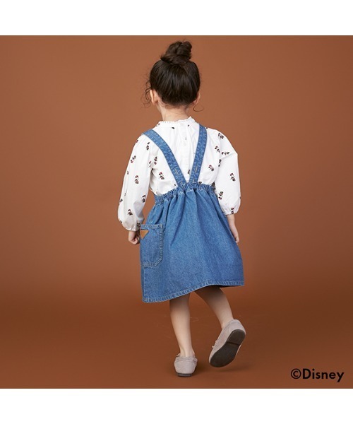 petit main（プティマイン）の「【Disney】ポケットジャンスカ（ジャンパースカート・キッズ・キャメル/ブルー・L/S/M）」の14枚目の写真