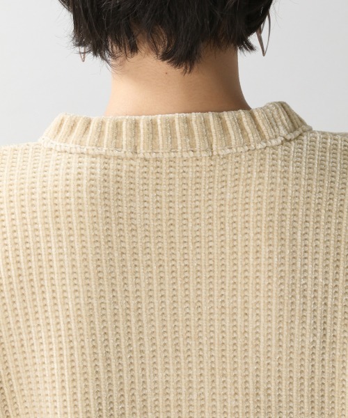 RAGEBLUE（レイジブルー）の「ソデパフモールショートニット/951515（ニット/セーター・レディース・ブラウン/グレー/オフホワイト/ブルー/グリーン/オレンジ/イエロー/パープル・FREE）」の20枚目の写真