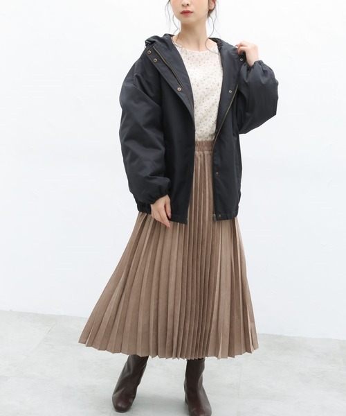 Honeys（ハニーズ）の「マウンテンパーカー（マウンテンパーカー・レディース・ブラック/ベージュ/ネイビー/カーキ/ピンク/グレイッシュベージュ・M/L）」の18枚目の写真