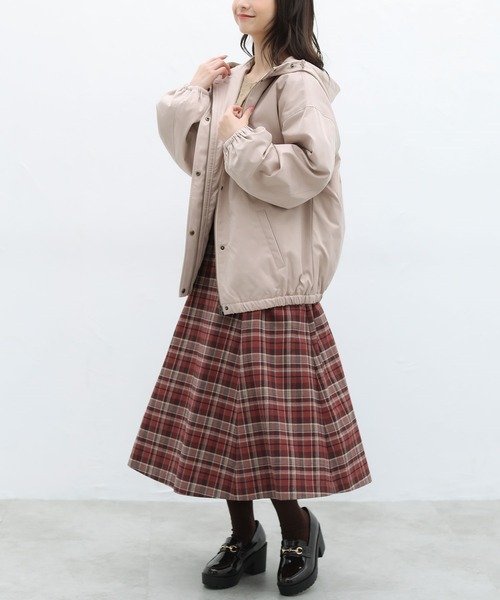 Honeys（ハニーズ）の「マウンテンパーカー（マウンテンパーカー・レディース・ブラック/ベージュ/ネイビー/カーキ/ピンク/グレイッシュベージュ・M/L）」の15枚目の写真