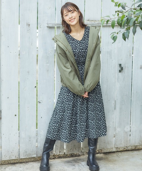 Honeys（ハニーズ）の「マウンテンパーカー（マウンテンパーカー・レディース・ブラック/ベージュ/ネイビー/カーキ/ピンク/グレイッシュベージュ・M/L）」の19枚目の写真