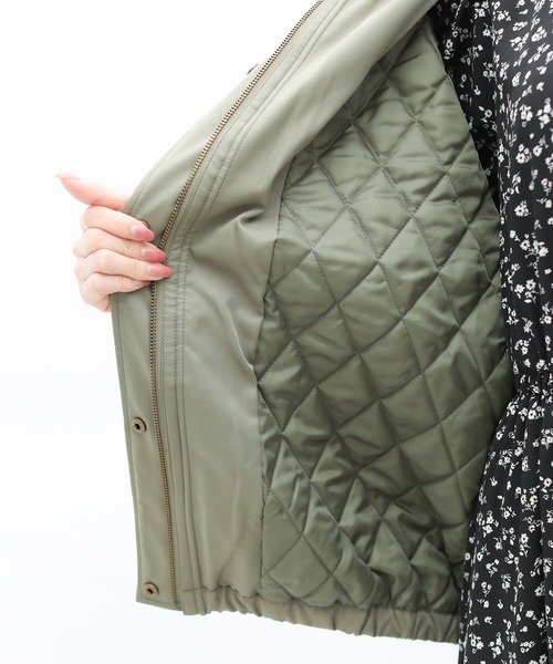 Honeys（ハニーズ）の「マウンテンパーカー（マウンテンパーカー・レディース・ブラック/ベージュ/ネイビー/カーキ/ピンク/グレイッシュベージュ・M/L）」の12枚目の写真