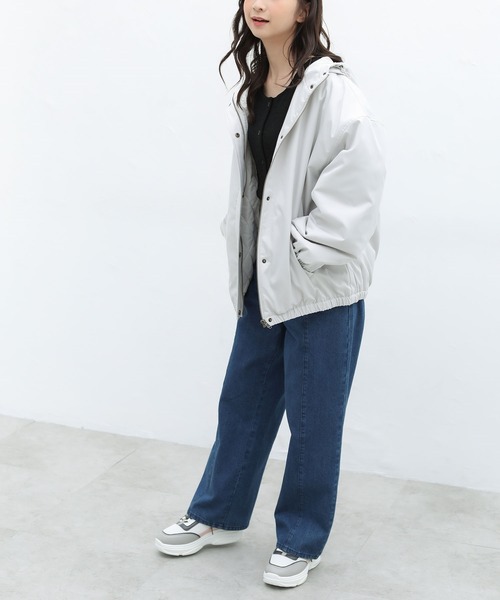 Honeys（ハニーズ）の「マウンテンパーカー（マウンテンパーカー・レディース・ブラック/ベージュ/ネイビー/カーキ/ピンク/グレイッシュベージュ・M/L）」の9枚目の写真