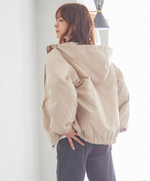 Honeys（ハニーズ）の「マウンテンパーカー（マウンテンパーカー・レディース・ブラック/ベージュ/ネイビー/カーキ/ピンク/グレイッシュベージュ・M/L）」の13枚目の写真