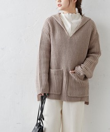 PUAL CE CIN | 【Du noir】セーラーカラーニットプルオーバー(ニット/セーター)