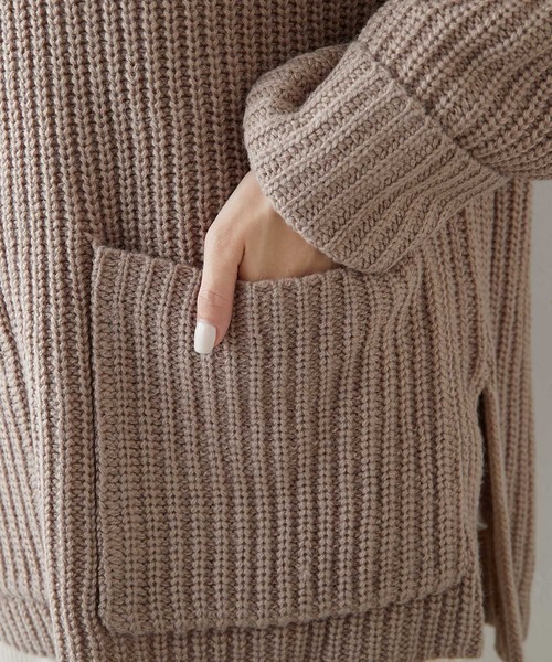 PUAL CE CIN(ピュアルセシン)の「【Du noir】セーラーカラーニットプルオーバー(ニット/セーター・レディース・ブラック/グレー/モカ・FREE)」の8枚目の写真