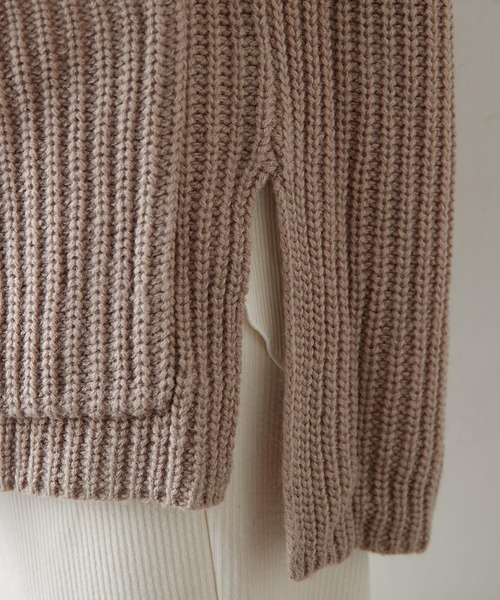 PUAL CE CIN(ピュアルセシン)の「【Du noir】セーラーカラーニットプルオーバー(ニット/セーター・レディース・ブラック/グレー/モカ・FREE)」の6枚目の写真