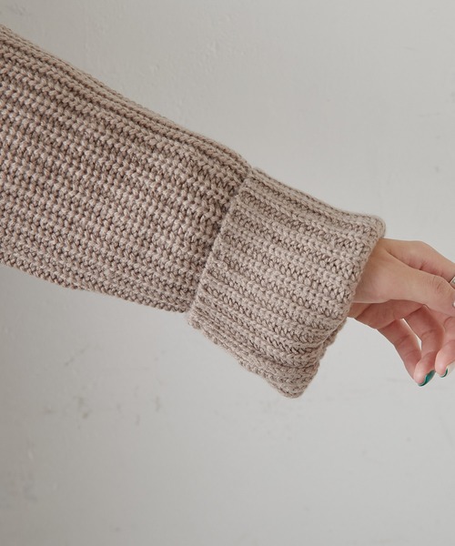 PUAL CE CIN(ピュアルセシン)の「【Du noir】セーラーカラーニットプルオーバー(ニット/セーター・レディース・ブラック/グレー/モカ・FREE)」の10枚目の写真