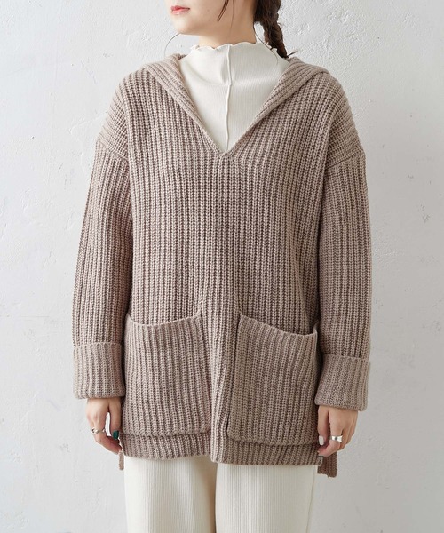 PUAL CE CIN(ピュアルセシン)の「【Du noir】セーラーカラーニットプルオーバー(ニット/セーター・レディース・ブラック/グレー/モカ・FREE)」の9枚目の写真