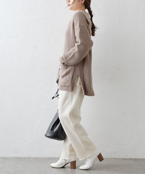 PUAL CE CIN(ピュアルセシン)の「【Du noir】セーラーカラーニットプルオーバー(ニット/セーター・レディース・ブラック/グレー/モカ・FREE)」の20枚目の写真