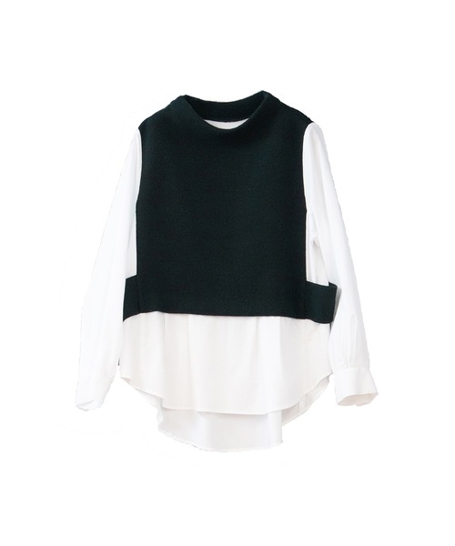 La SRIC（ラスリック）の「La SRIC / アシメドッキングシャツ（シャツ/ブラウス・レディース・オフホワイト/ライトベージュ・38）」の19枚目の写真