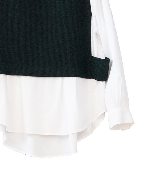 La SRIC（ラスリック）の「La SRIC / アシメドッキングシャツ（シャツ/ブラウス・レディース・オフホワイト/ライトベージュ・38）」の17枚目の写真