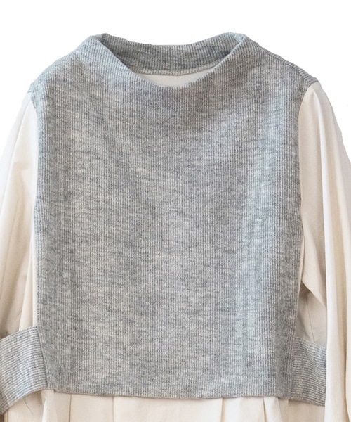 La SRIC（ラスリック）の「La SRIC / アシメドッキングシャツ（シャツ/ブラウス・レディース・オフホワイト/ライトベージュ・38）」の15枚目の写真