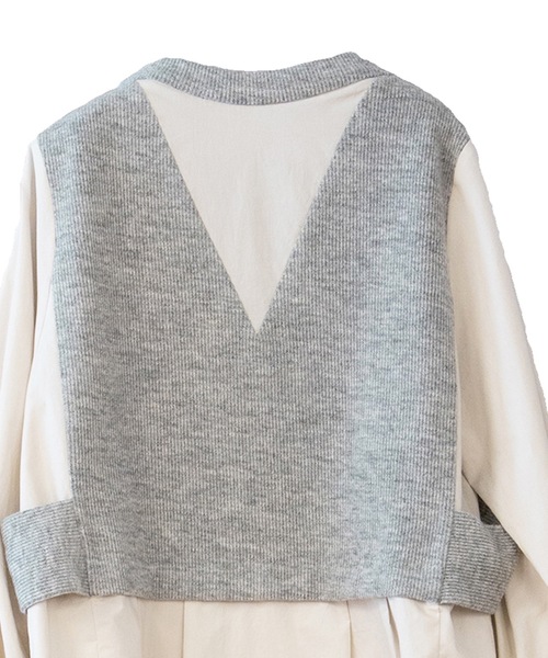 La SRIC（ラスリック）の「La SRIC / アシメドッキングシャツ（シャツ/ブラウス・レディース・オフホワイト/ライトベージュ・38）」の21枚目の写真