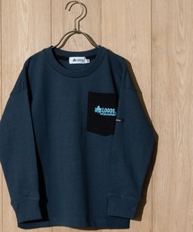 LOGOS（ロゴス）の「【30】〔LOGOS/ロゴス〕 裏毛ポケット付きクルーネックスウェット（Tシャツ/カットソー・キッズ）」