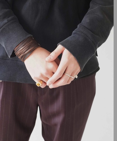 dictionary(ディクショナリー)の「【 DICTIONARY / ディクショナリー 】 フリンジ レザー ブレスレット(ブレスレット・メンズ・ブラック/ブラウン・FREE)」の7枚目の写真