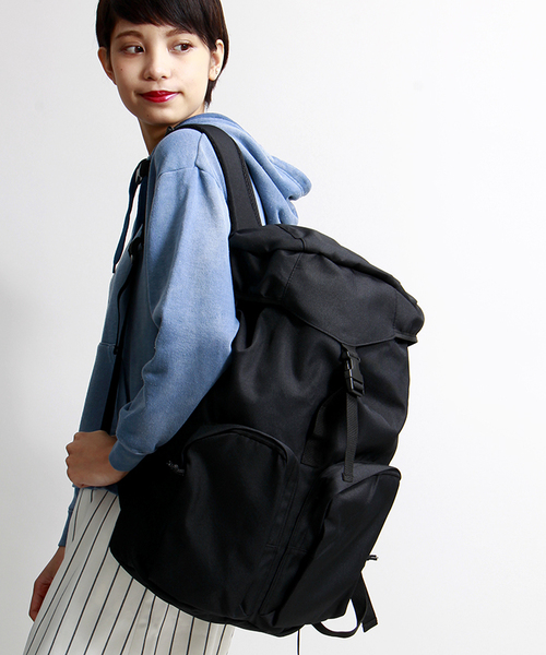 WEGO（ウィゴー）の「WEGO/プレーンバックパック（バックパック/リュック・メンズ・ホワイト/ブラック/ブルー・FREE）」の3枚目の写真