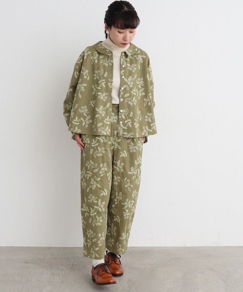 chambre de charme（シャンブルドゥシャーム）の「cdc　ヒメイチゴノキ刺繍 みじかめパンツ（その他パンツ・レディース・ブラック/カーキ・FREE）」の12枚目の写真