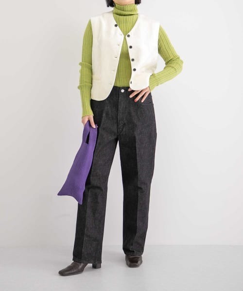 WANDERUNG（ワンデルング）の「WANDERUNG　Wool Ribbed Pullover（ニット/セーター・レディース・グリーン系その他/ブラック・FREE）」の19枚目の写真